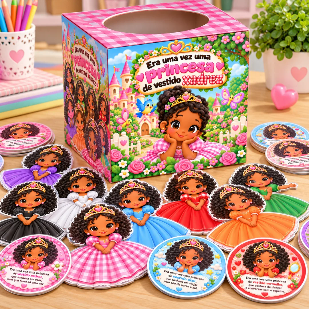Caixa A Princesa Do Vestido Xadrez - Educação Infantil - Arquivo Digital — imagem 2