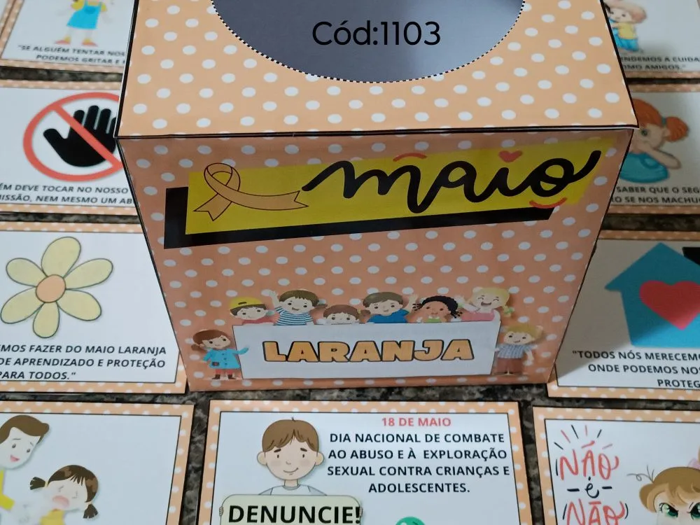 Caixa Maio Laranja — Pronto para Imprimir — imagem 2