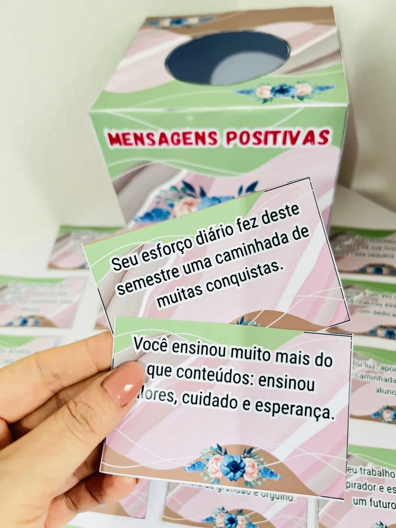 CAIXA MENSAGENS POSITIVAS DE FINAL DE SEMESTRE PARA PROFESSORES — imagem 2
