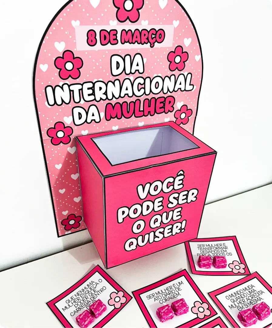 CAIXA MOTIVACIONAL DIA DA MULHER — imagem 2