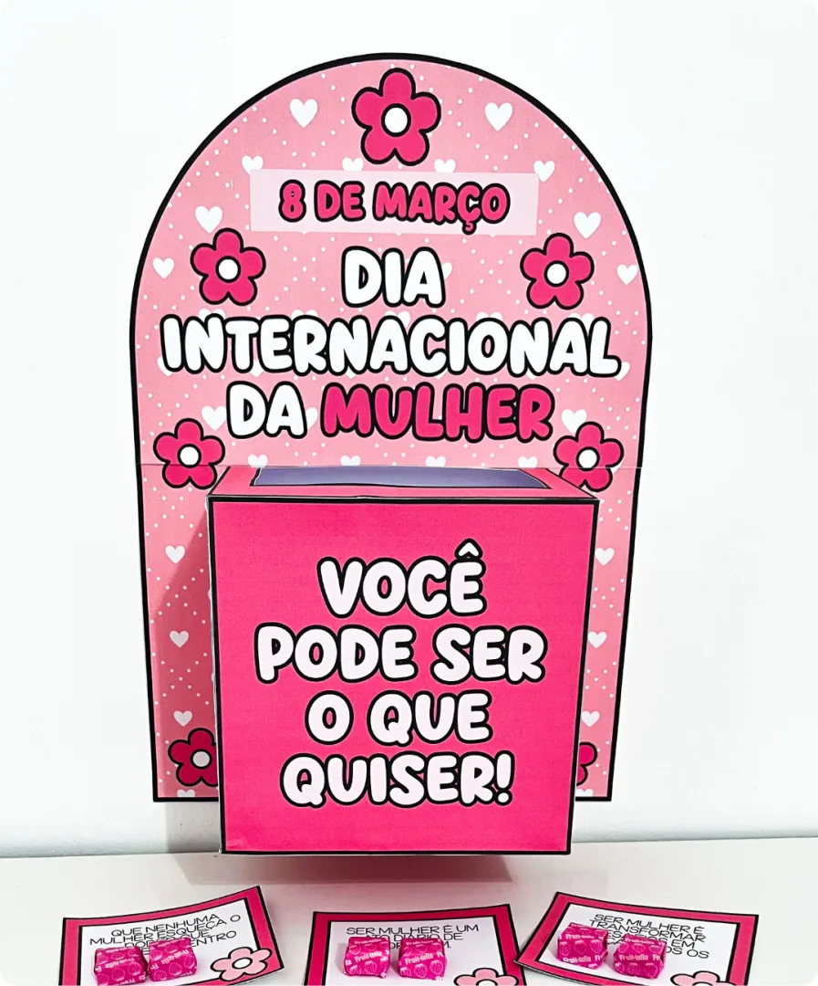 CAIXA MOTIVACIONAL DIA DA MULHER — imagem 3