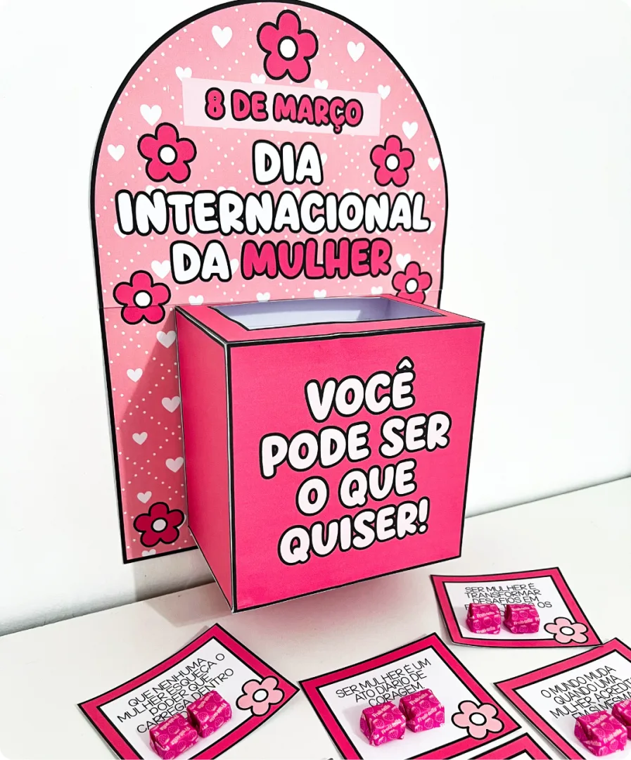 CAIXA MOTIVACIONAL DIA DA MULHER — imagem 4