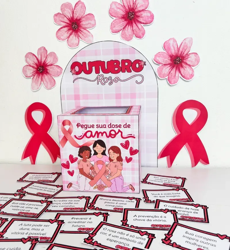 Caixa Motivacional Outubro Rosa — imagem 2