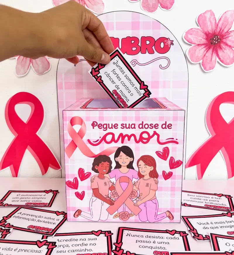 Caixa Motivacional Outubro Rosa — imagem 3