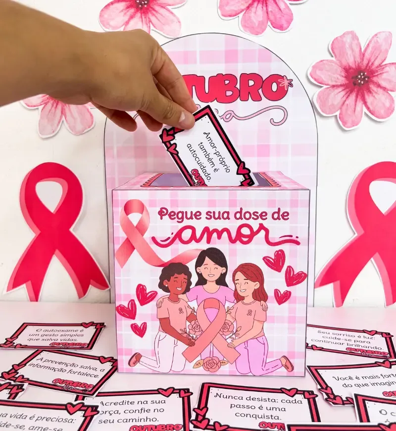Caixa Motivacional Outubro Rosa — imagem 4