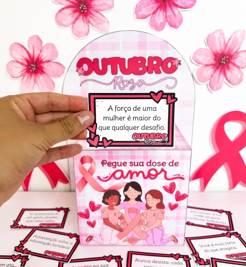 Caixa Motivacional Outubro Rosa — imagem 5