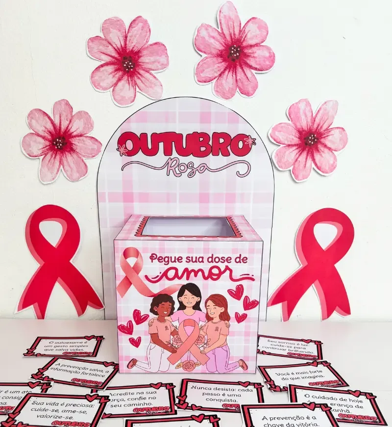 Caixa Motivacional Outubro Rosa — imagem 6