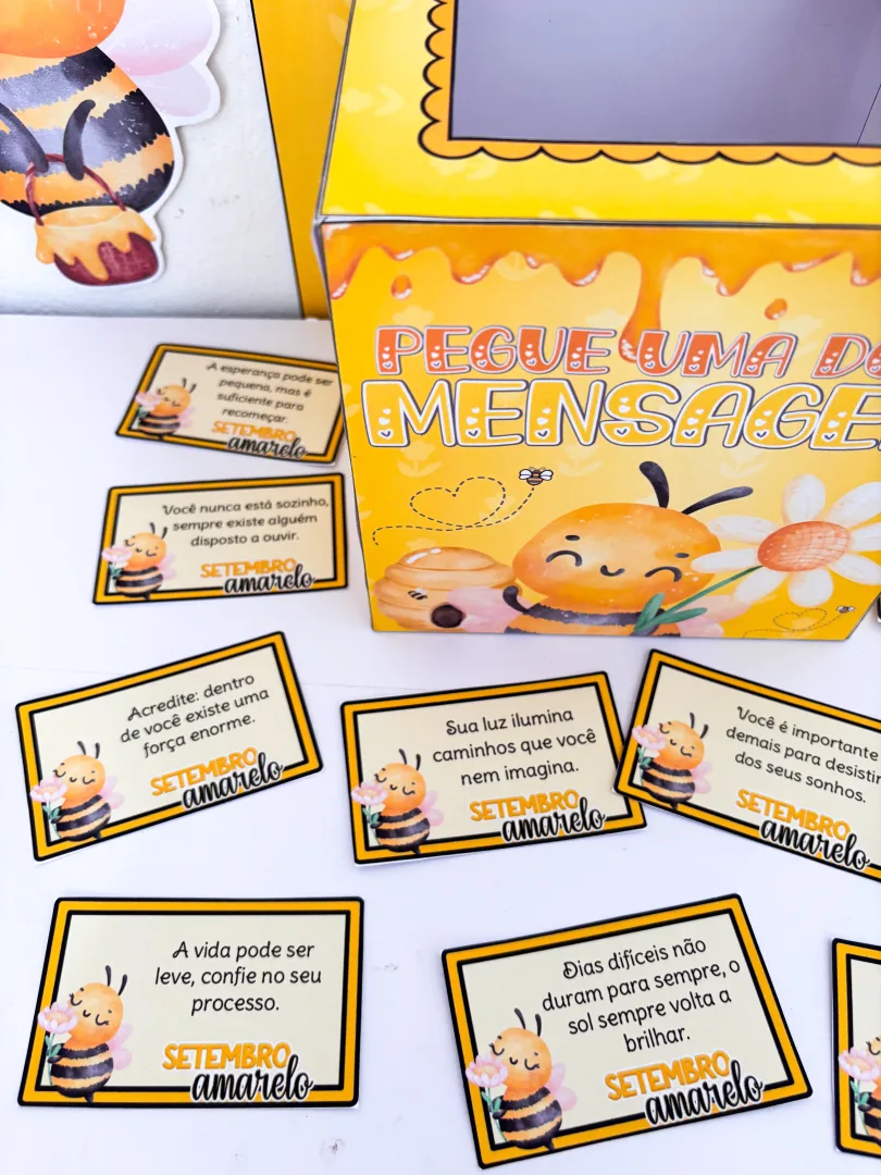 Caixa Motivacional Setembro Amarelo – 36 Mensagens de Acolhimento — imagem 6