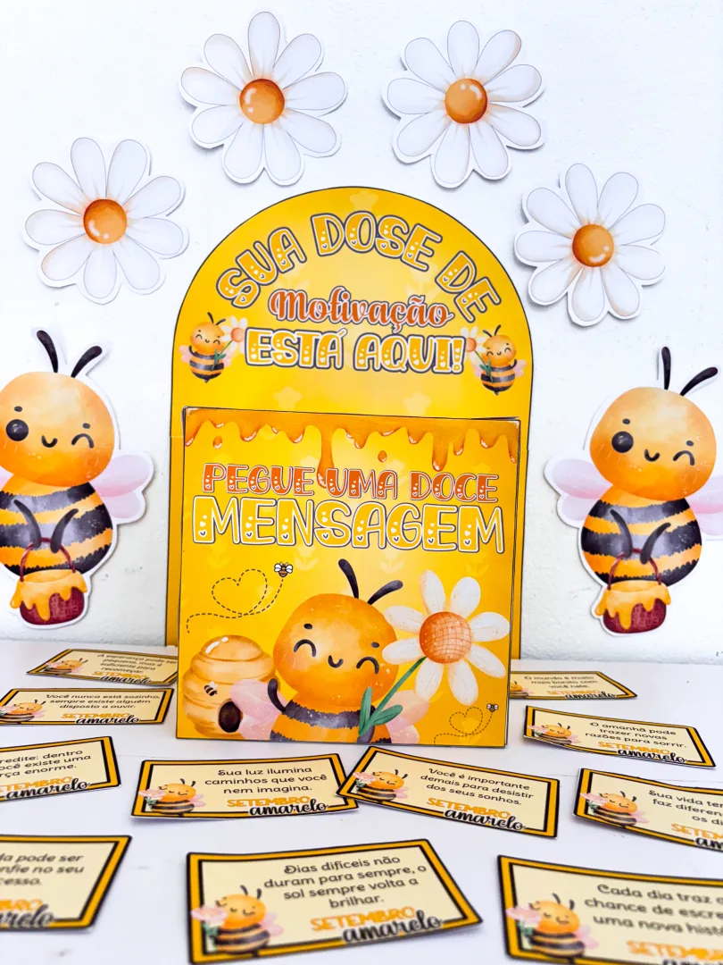 Caixa Motivacional Setembro Amarelo – 36 Mensagens de Acolhimento — imagem 2