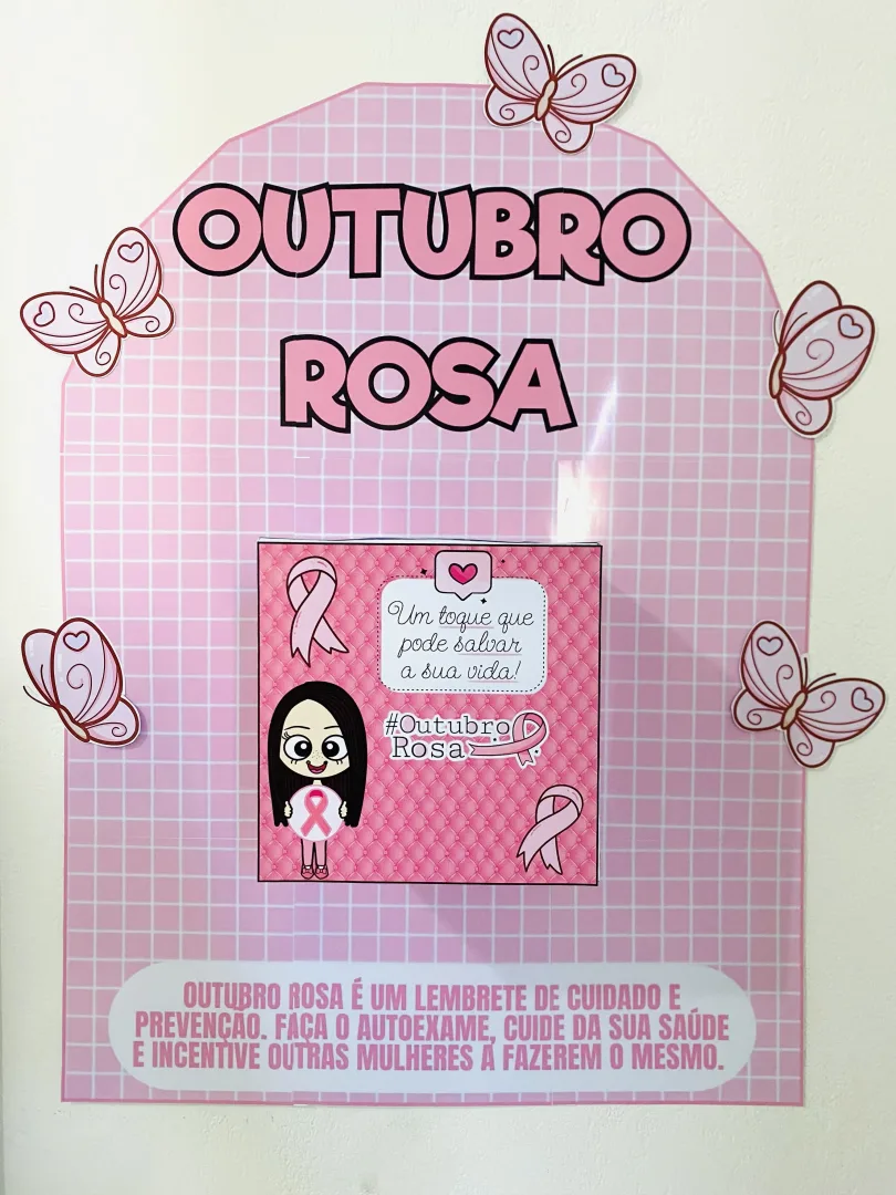 Caixa Outubro Rosa – Painel de Conscientização — imagem 2