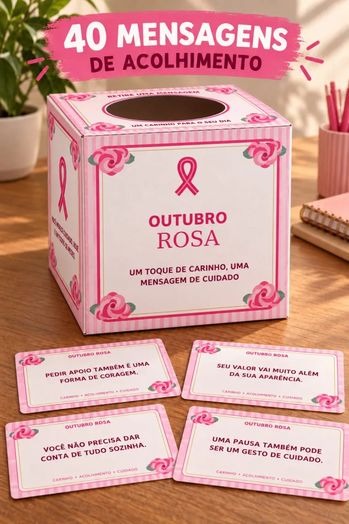 Caixa Outubro Rosa - Um Toque de Carinho, Uma Mensagem de Cuidado! em PDF — imagem 6