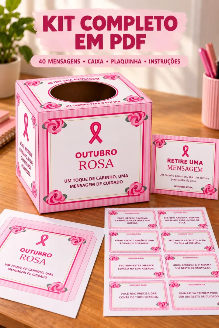 Caixa Outubro Rosa - Um Toque de Carinho, Uma Mensagem de Cuidado! em PDF — imagem 5