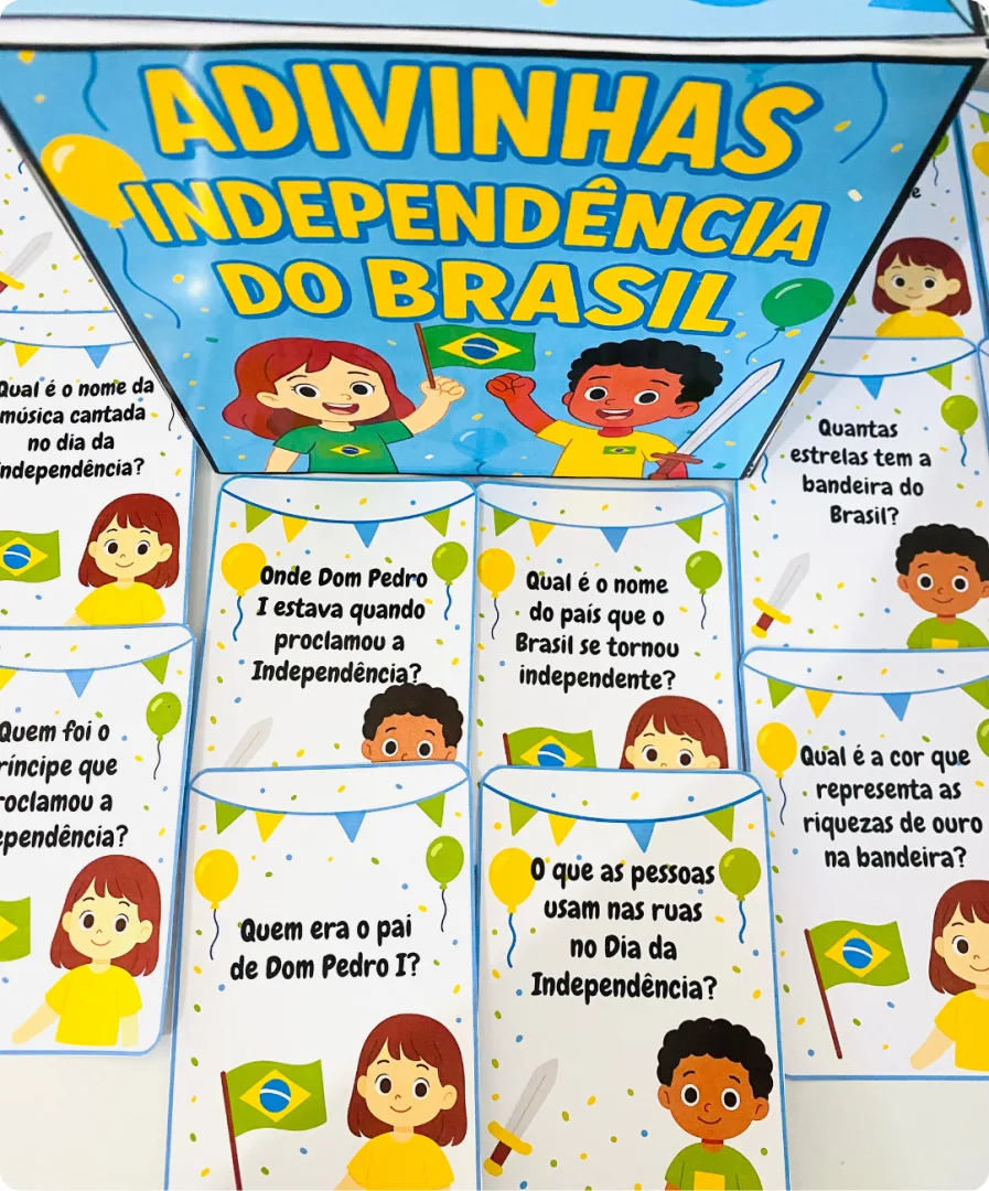 CAIXINHA ADIVINHAS DA INDEPENDÊNCIA — imagem 2