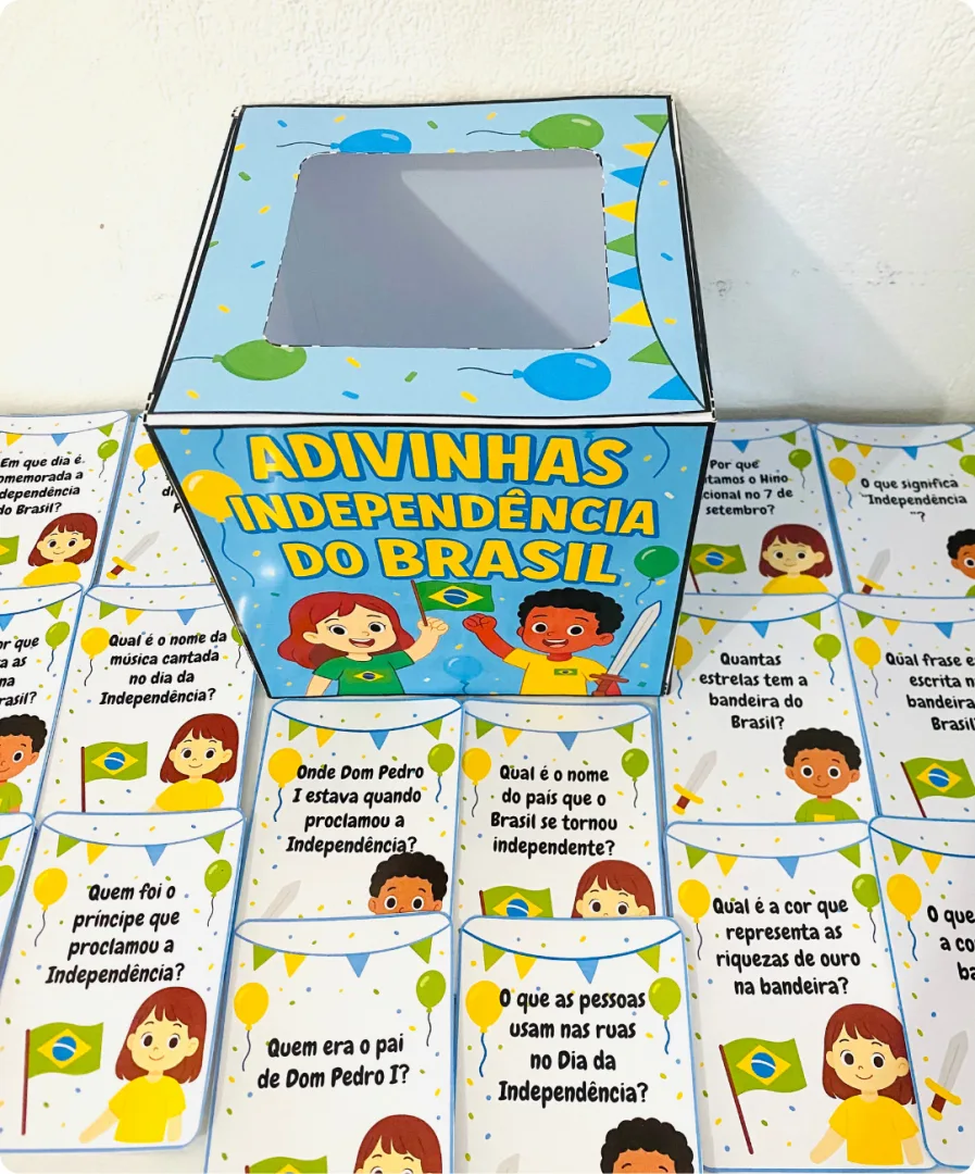 CAIXINHA ADIVINHAS DA INDEPENDÊNCIA — imagem 3