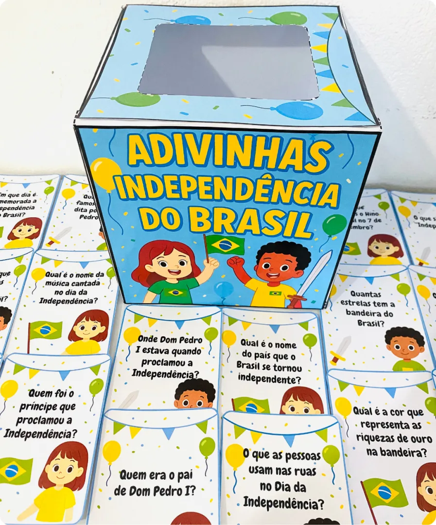 CAIXINHA ADIVINHAS DA INDEPENDÊNCIA — imagem 5