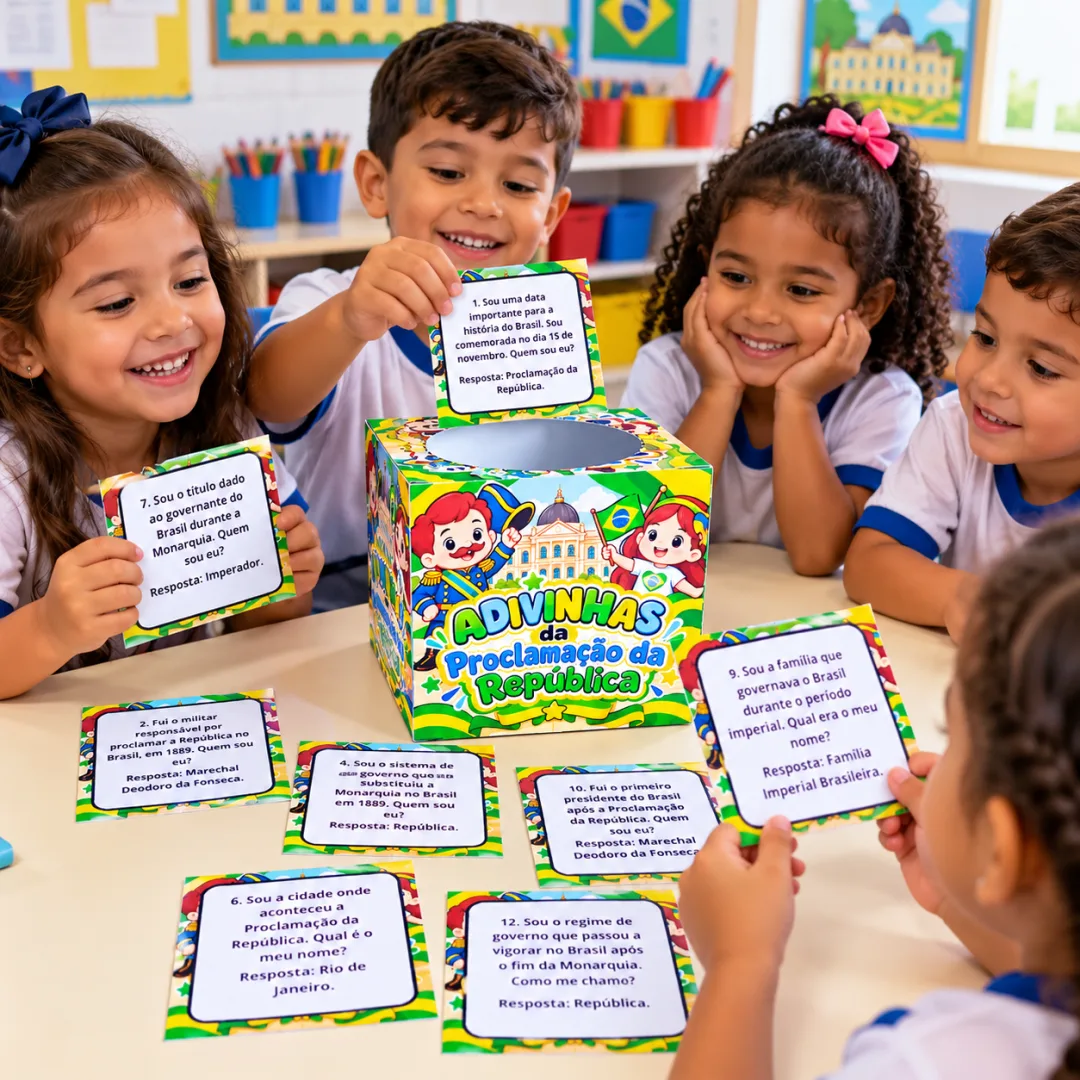 Caixinha do Saber 1º Ao 5º Ano– Adivinhas da Proclamação da República em PDF — imagem 4