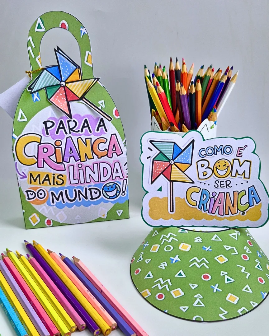 Caixinha e Viseira Para a Criança Mais Linda – Lembrancinha Dia das Crianças — imagem 6