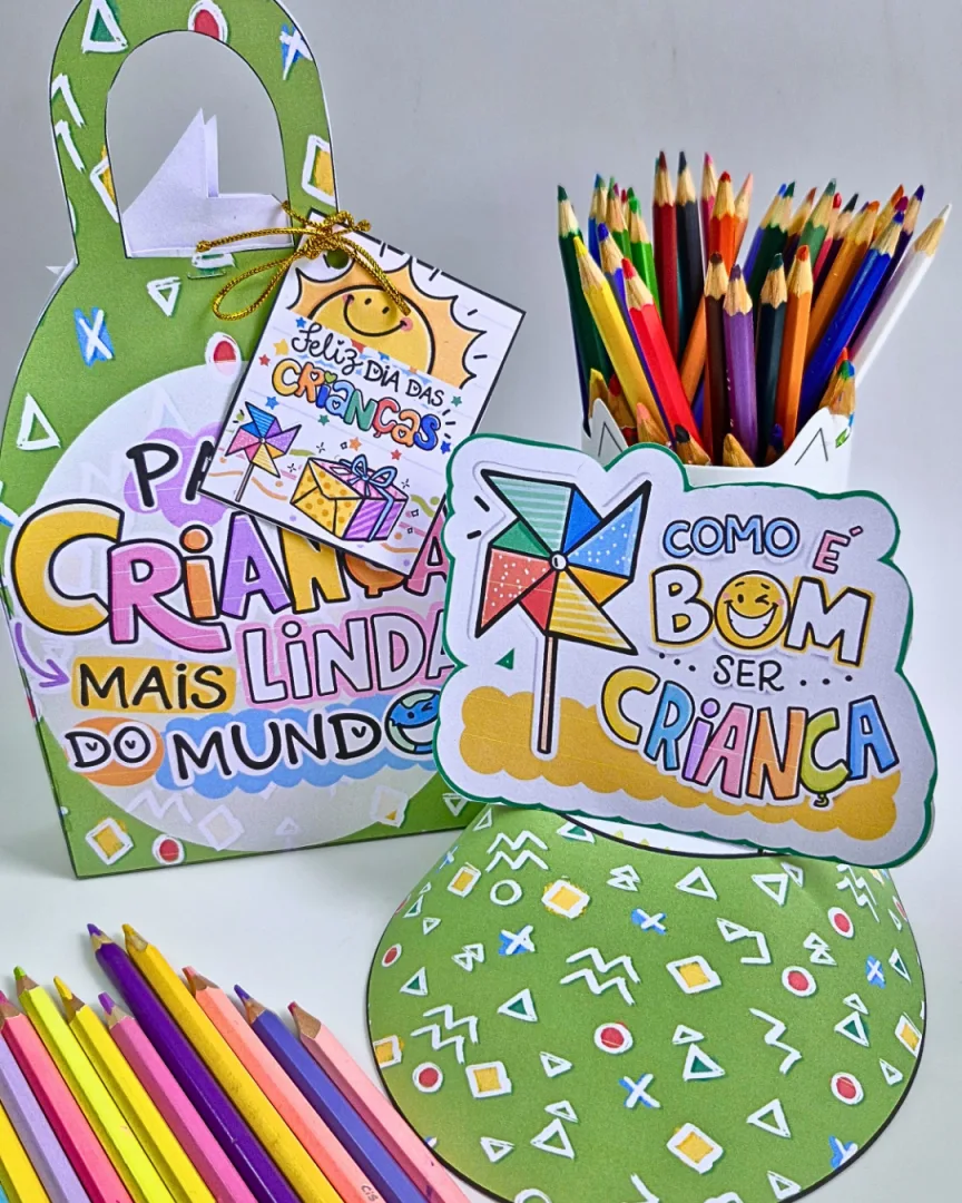 Caixinha e Viseira Para a Criança Mais Linda – Lembrancinha Dia das Crianças — imagem 5