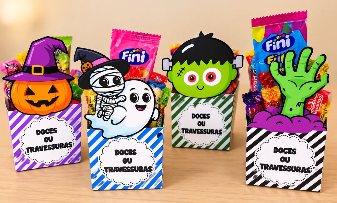 Caixinhas Doces ou Travessuras - Halloween - PDF — imagem 2