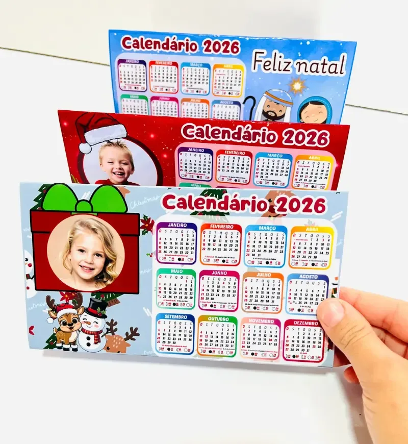 Calendário de Mesa 2026 Editável — imagem 5
