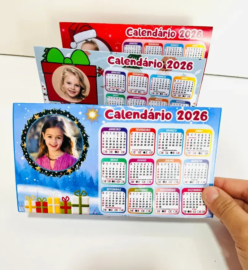 Calendário de Mesa 2026 Editável — imagem 6