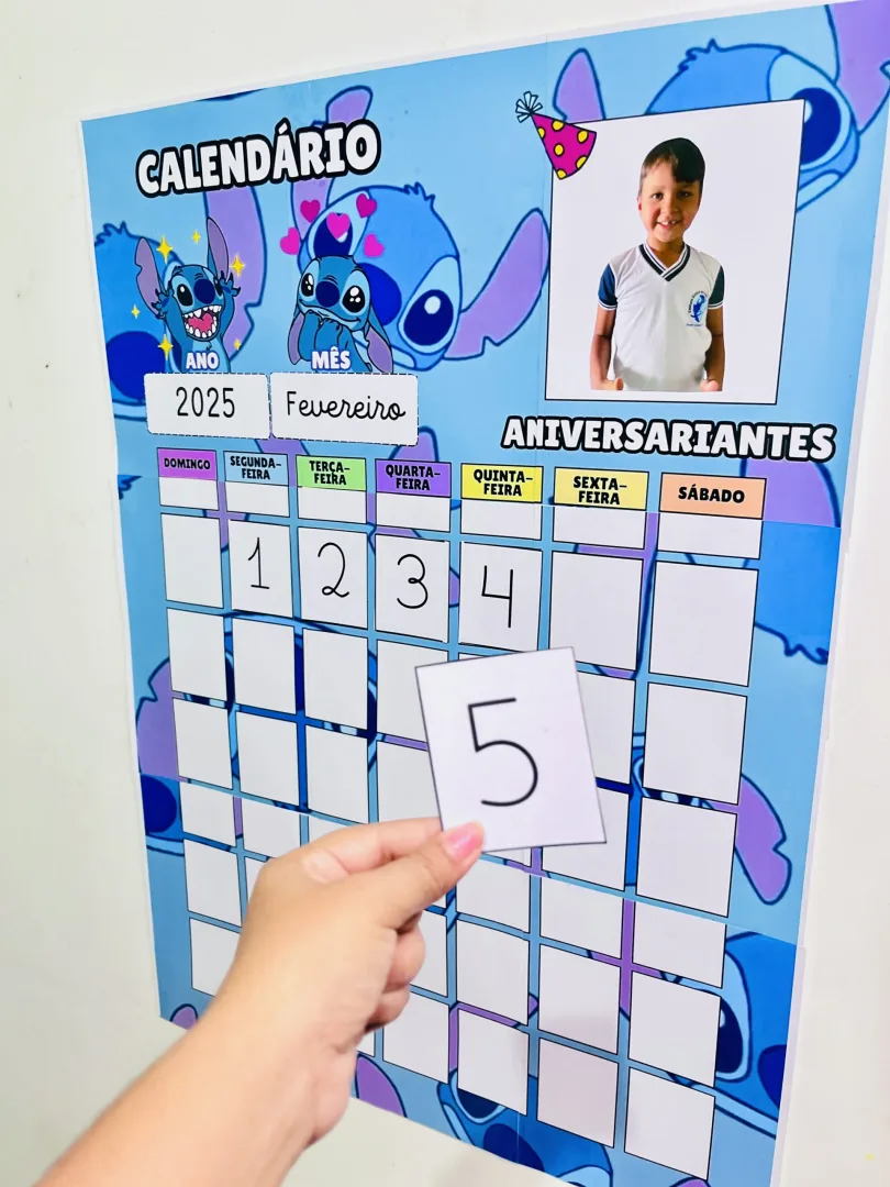 CALENDÁRIO DE PAREDE DO STICH — imagem 2