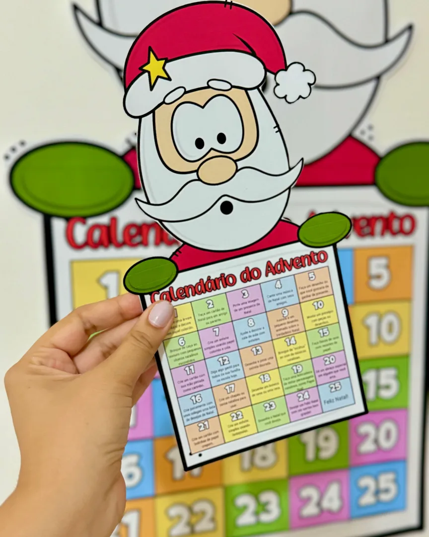 Calendário do Advento Papai Noel — 25 Tarefas de Natal em PDF — imagem 2