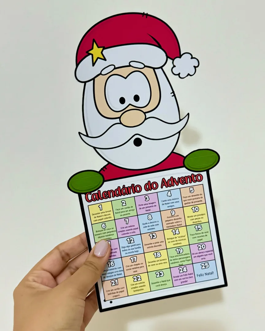 Calendário do Advento Papai Noel — 25 Tarefas de Natal em PDF — imagem 4