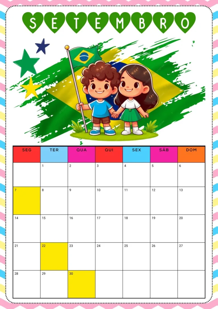 Calendário Mensal — Pronto para Imprimir — imagem 2