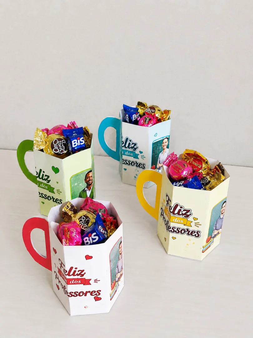 Caneca de Papel – Lembrancinha Dia dos Professores — imagem 2