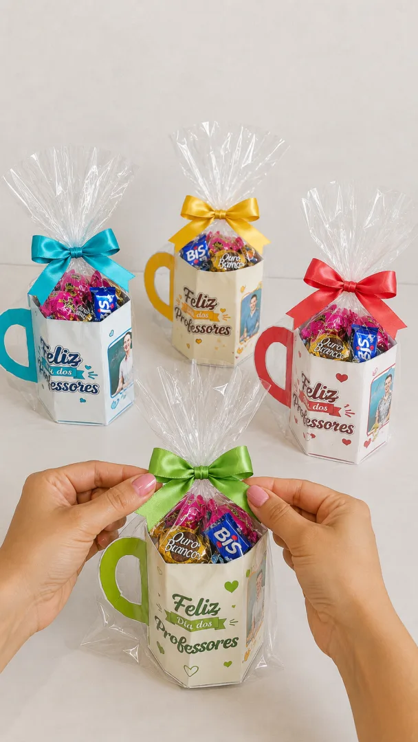 Caneca de Papel – Lembrancinha Dia dos Professores — imagem 3