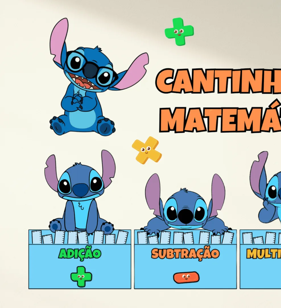 Cantinho da Matemática - Stitch PDf Anos Iniciais — imagem 2