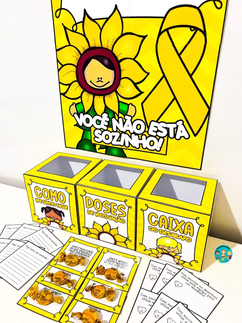 🌈Cantinho da Motivação – Setembro Amarelo  💰7,00 ✅Um recurso especial para criar um espaço de acolhimento, escuta e va — imagem 4