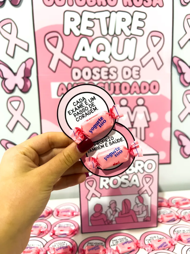 Cantinho Motivacional Outubro Rosa – Fichas e Decoração — imagem 5