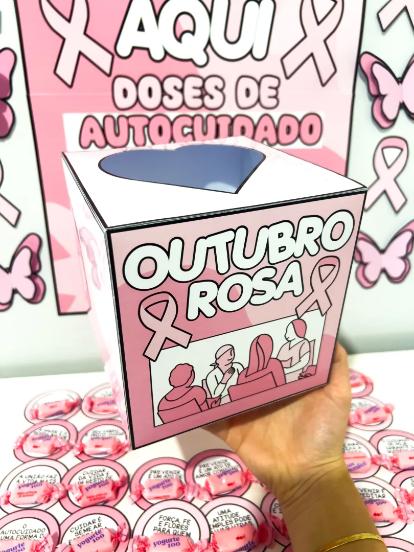 Cantinho Motivacional Outubro Rosa – Fichas e Decoração — imagem 6