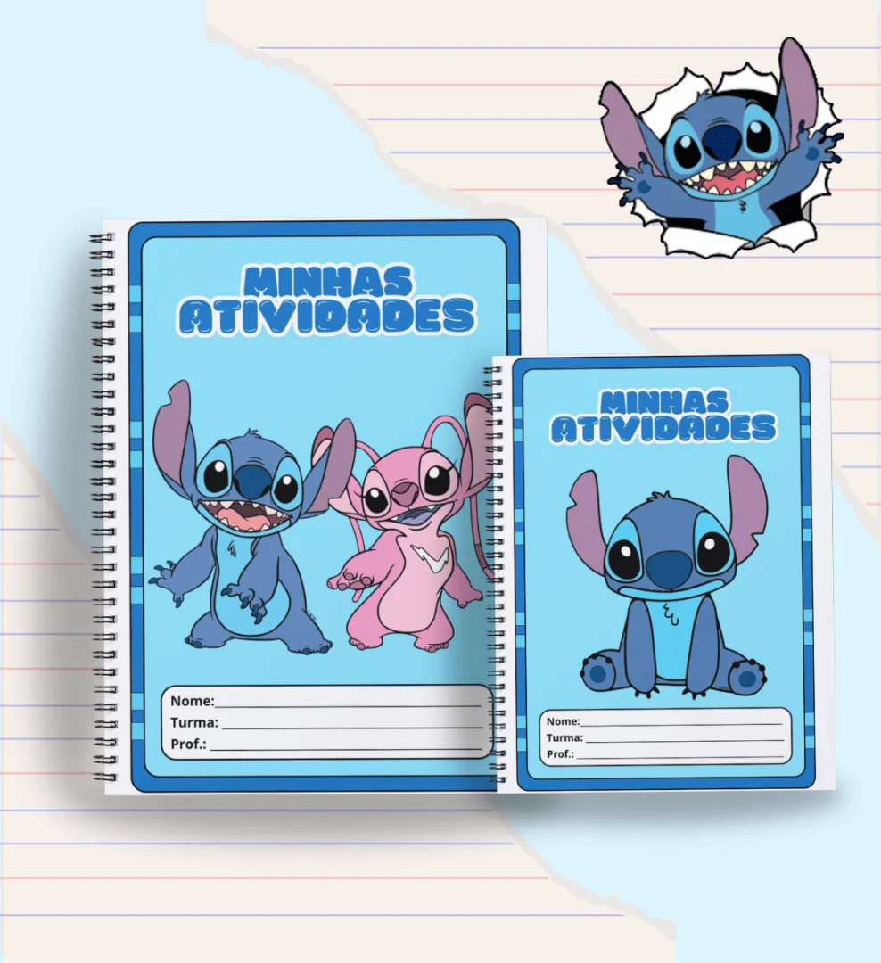 Capas para Caderno - Stitch — imagem 2