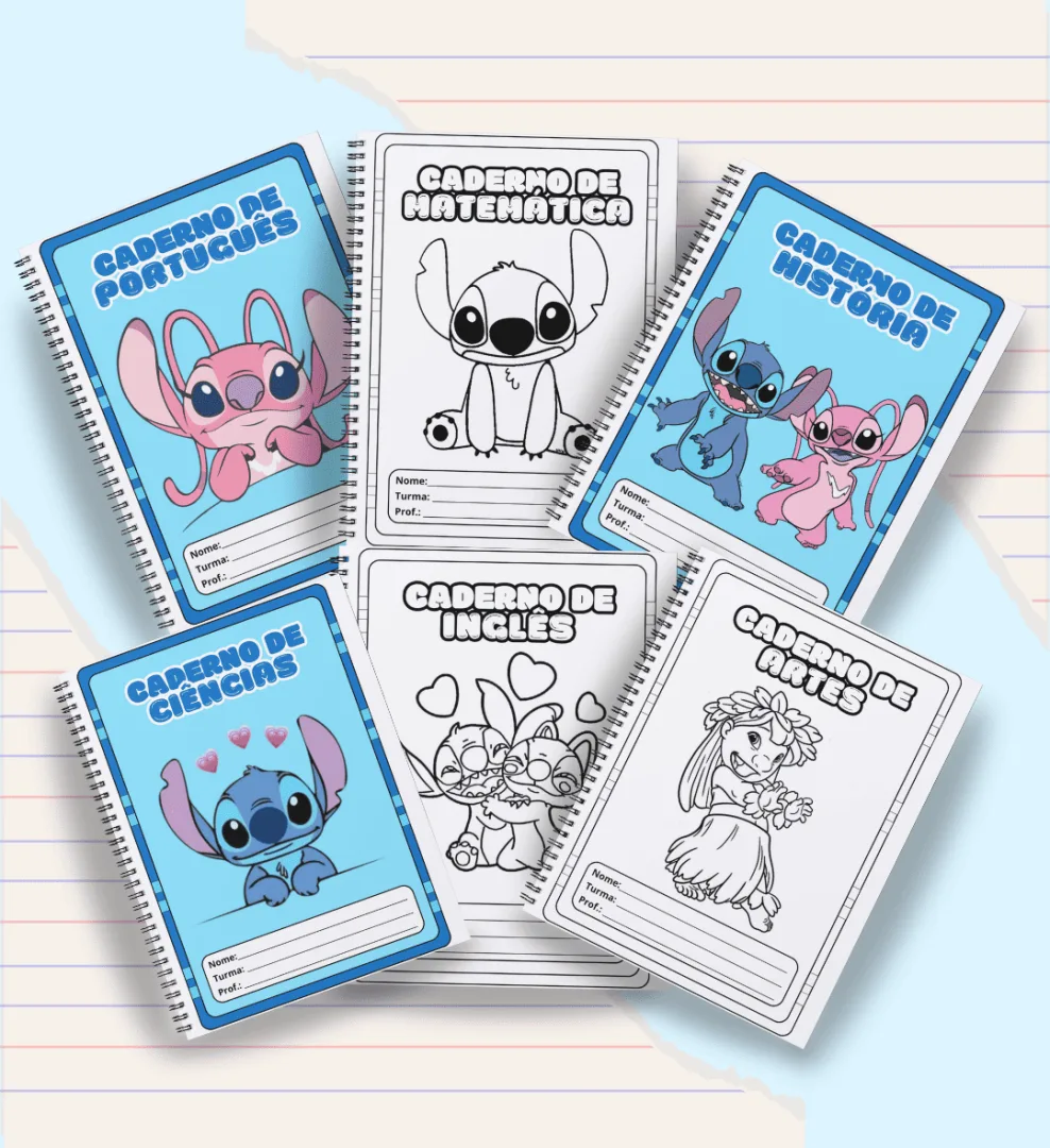 Capas para Caderno - Stitch — imagem 3