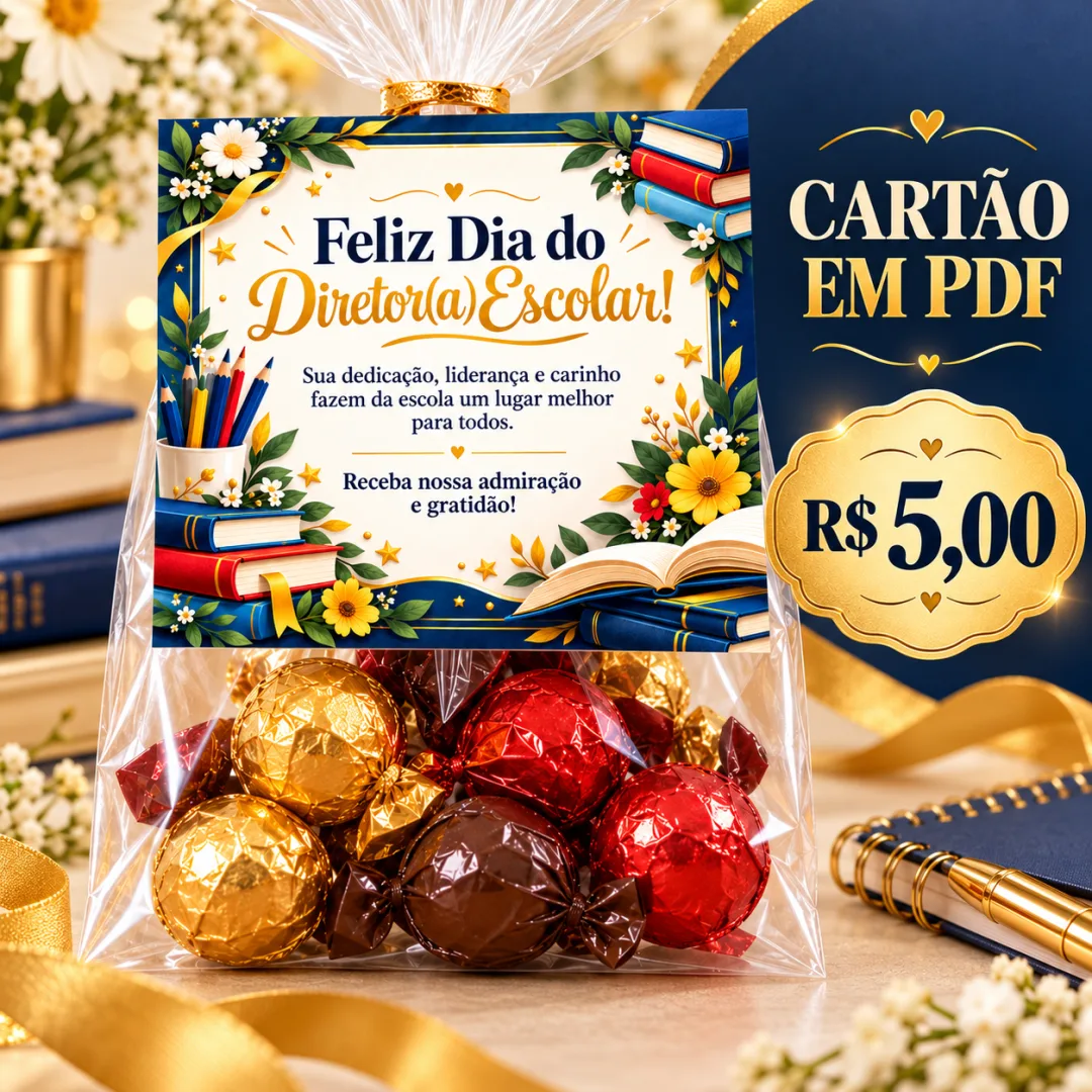 Card Dia do Diretor Escolar em PDF — imagem 2