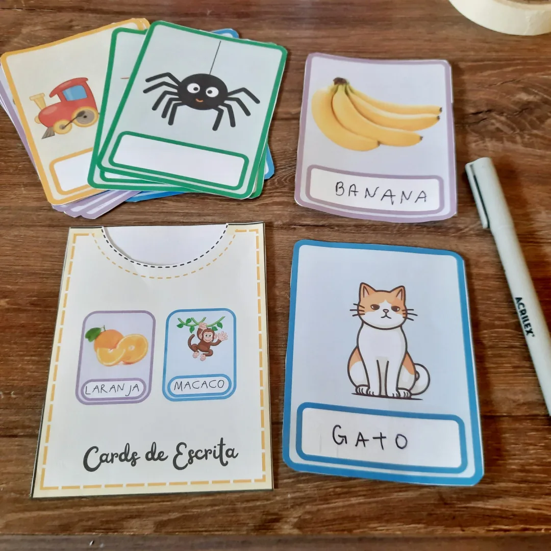 Cards de Escrita - 48 Fichas para Alfabetização - PDF — imagem 2