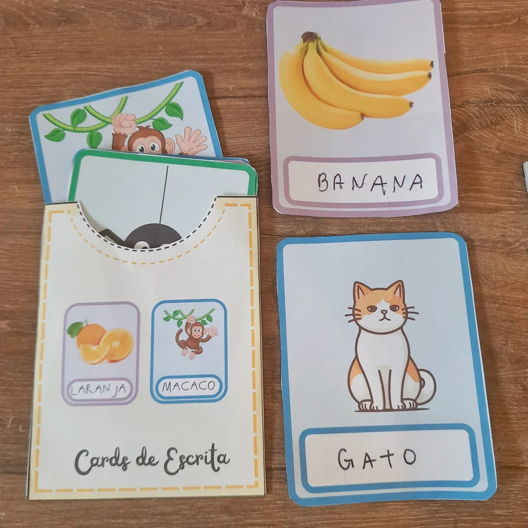 Cards de Escrita - 48 Fichas para Alfabetização - PDF — imagem 3