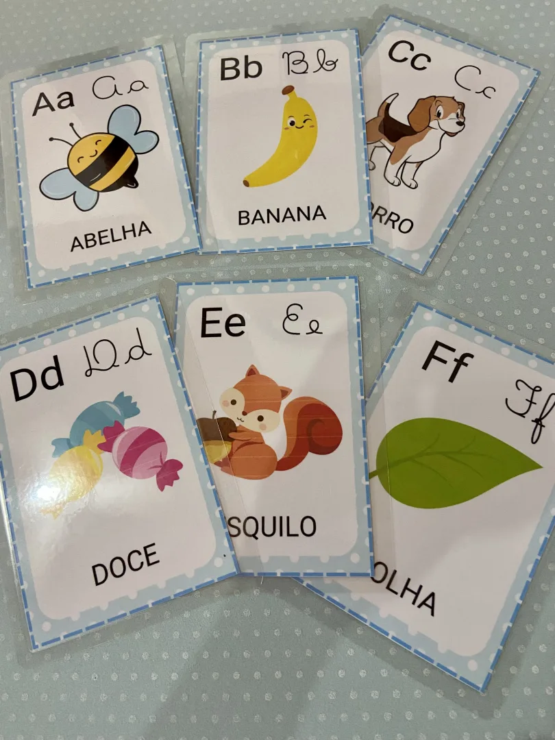 Cards do Alfabeto — 4 Tipos de Letra e 7 Páginas em PDF — imagem 3