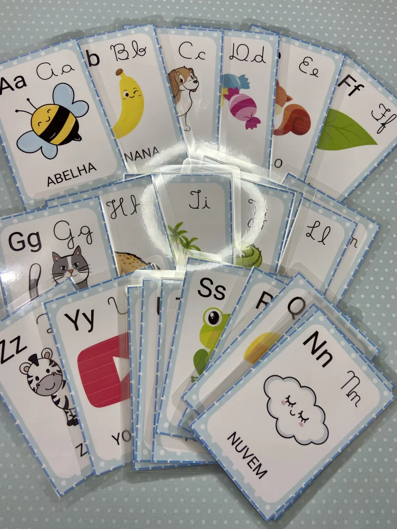 Cards do Alfabeto — 4 Tipos de Letra e 7 Páginas em PDF — imagem 5