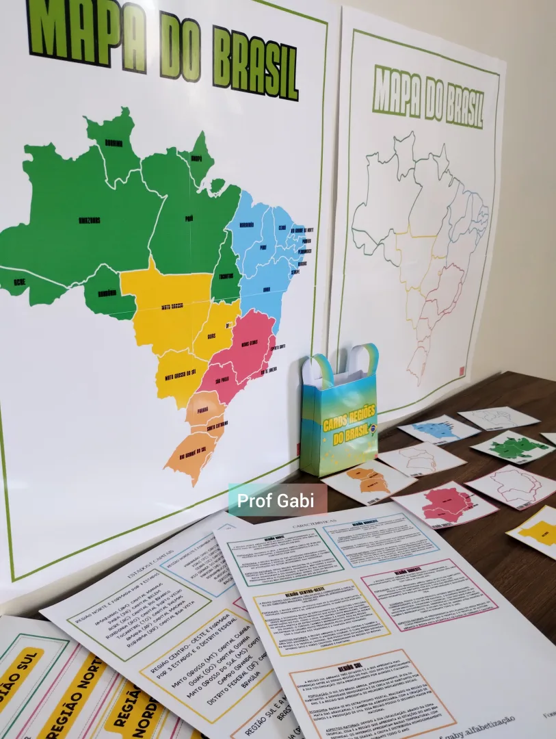 Cards Regiões do Brasil -arquivo Digital em Pdf — imagem 3