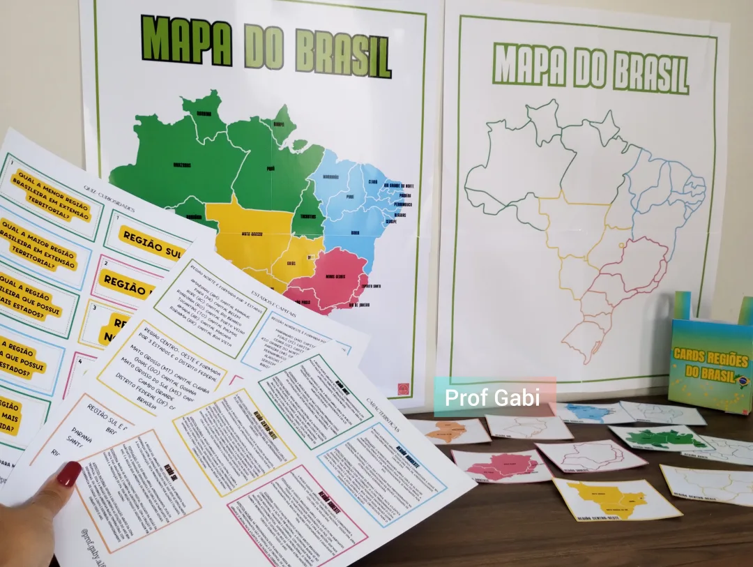 Cards Regiões do Brasil -arquivo Digital em Pdf — imagem 5