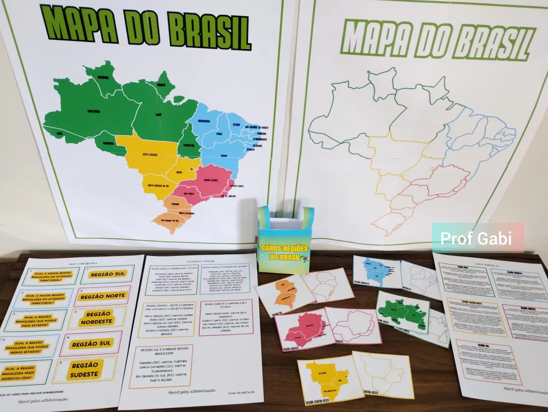 Cards Regiões do Brasil -arquivo Digital em Pdf — imagem 6