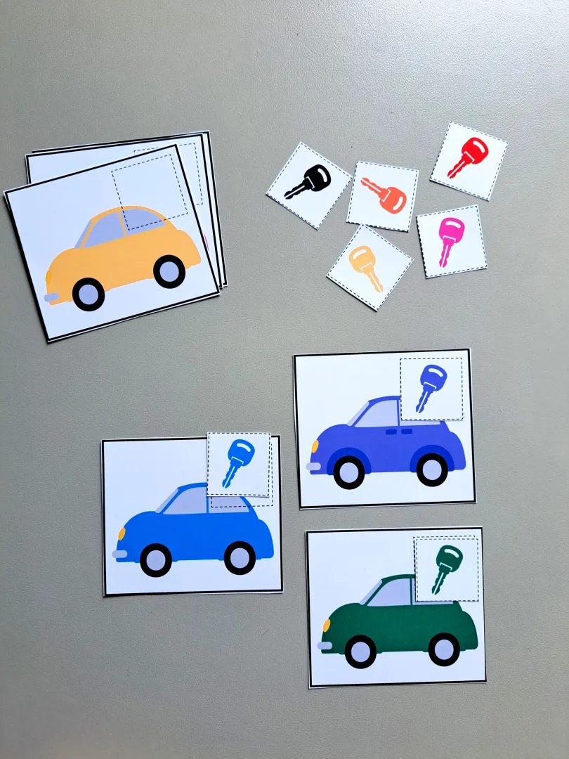 Carrinho das Cores – Atividade de Correspondência de Cores — imagem 2