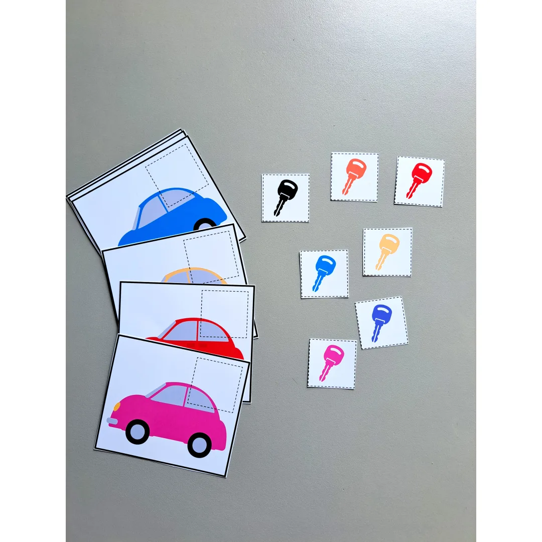Carrinho das Cores – Atividade de Correspondência de Cores — imagem 3