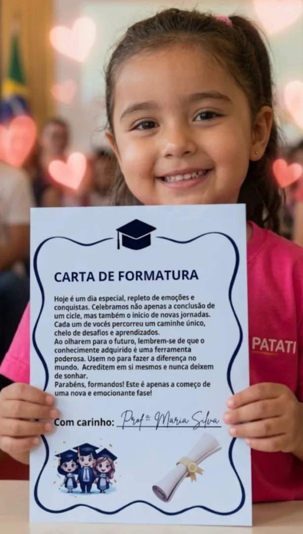 Carta de FORMATURA PDF Ed infantil e fundamental  — imagem 2