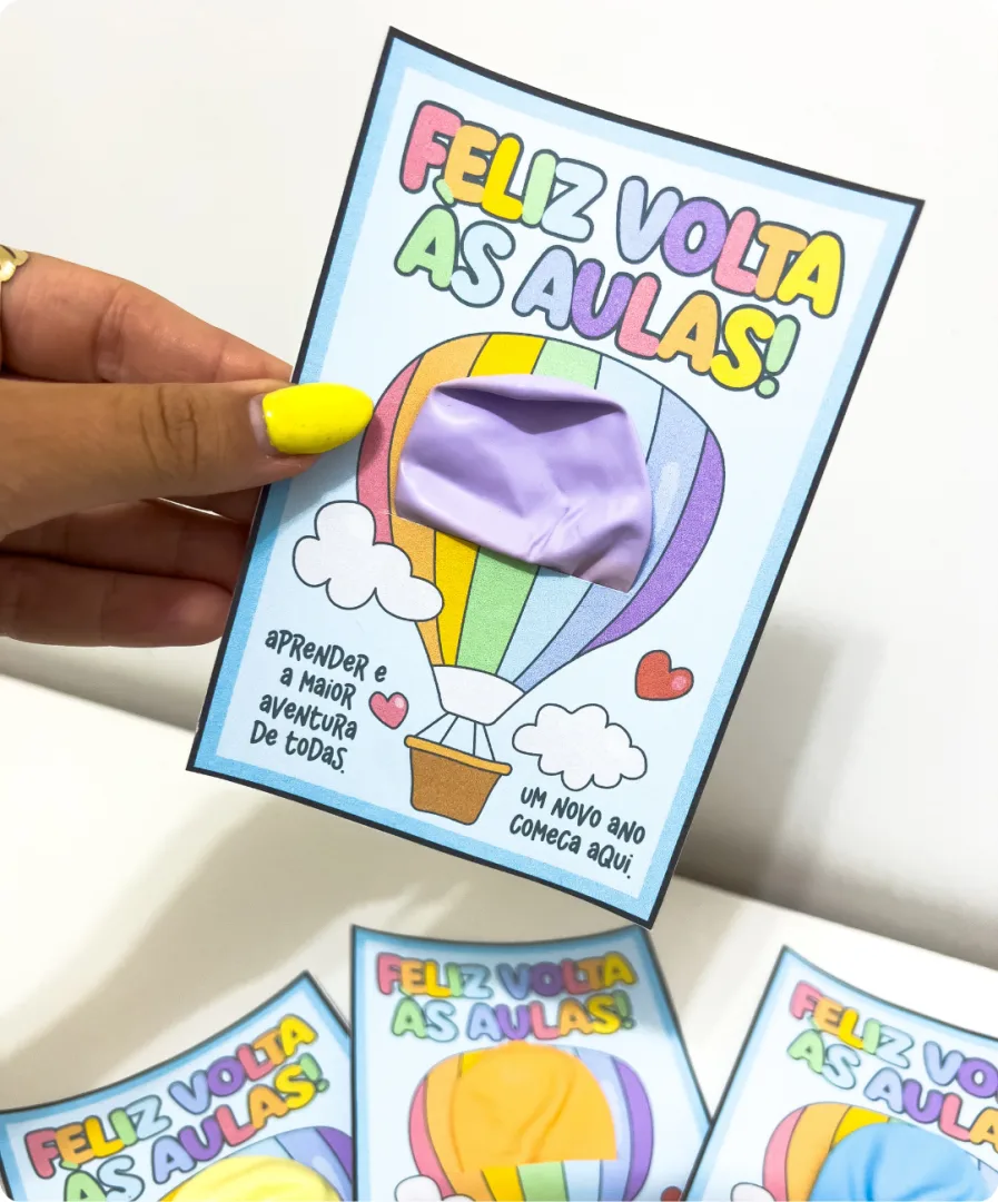CARTÃO BALÃO VOLTA ÀS AULAS - PDF — imagem 4