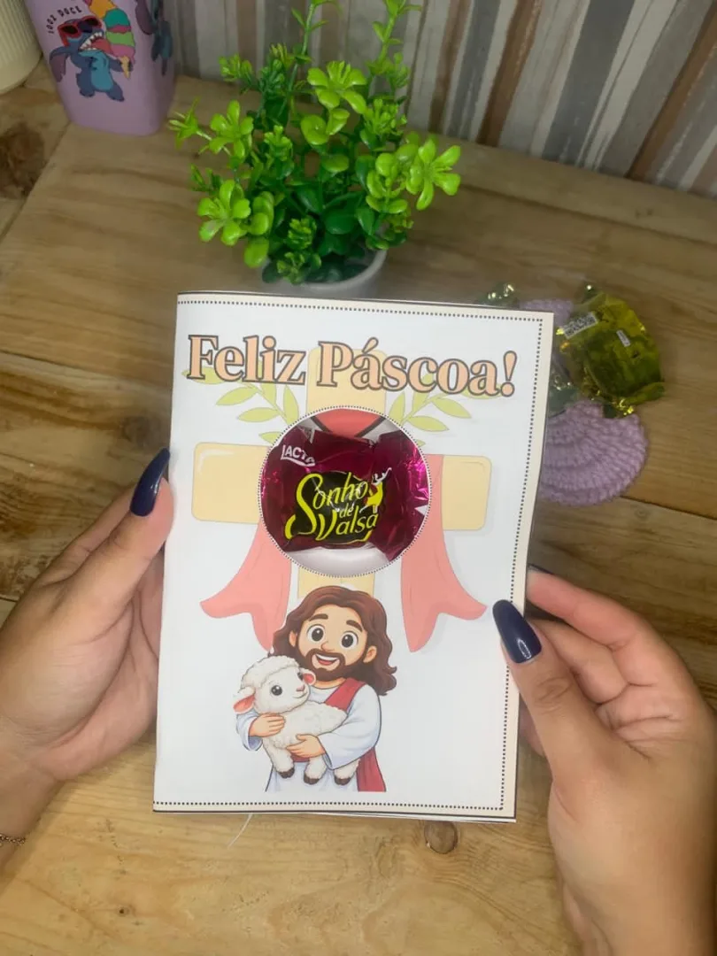 Cartão Bombo Páscoa — Pronto para Imprimir — imagem 3